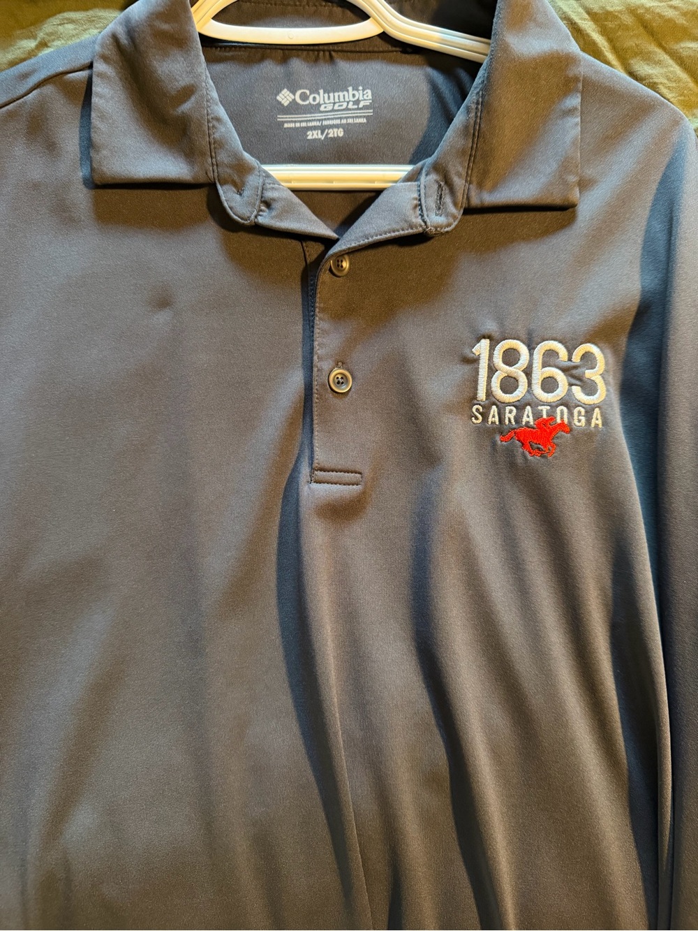 Saratoga 1863 Columbia Golf Men's Gray Polo